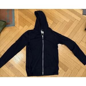 Reigning Champ Men's Navy Zip-Up Hoodie - Made in Canada
